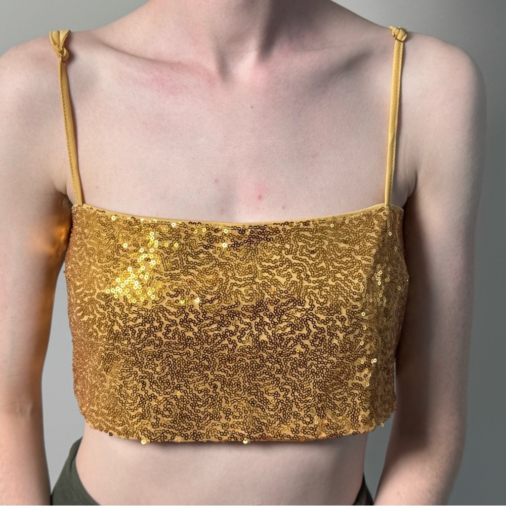 Showpo Elswyth Sequin Crop Top